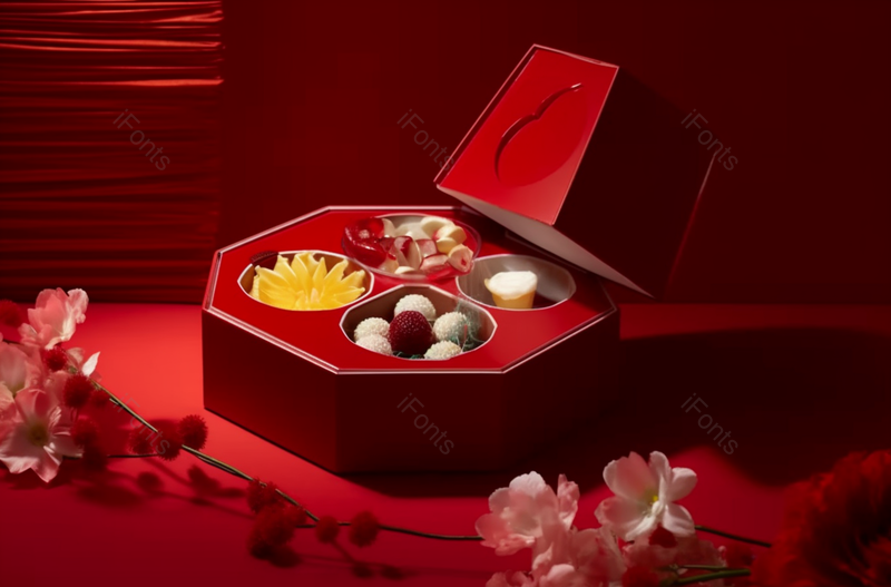 春节美食老北京特色小吃红色背景,高清,摄影图,摄影图片,图片大全,摄影图免费下载